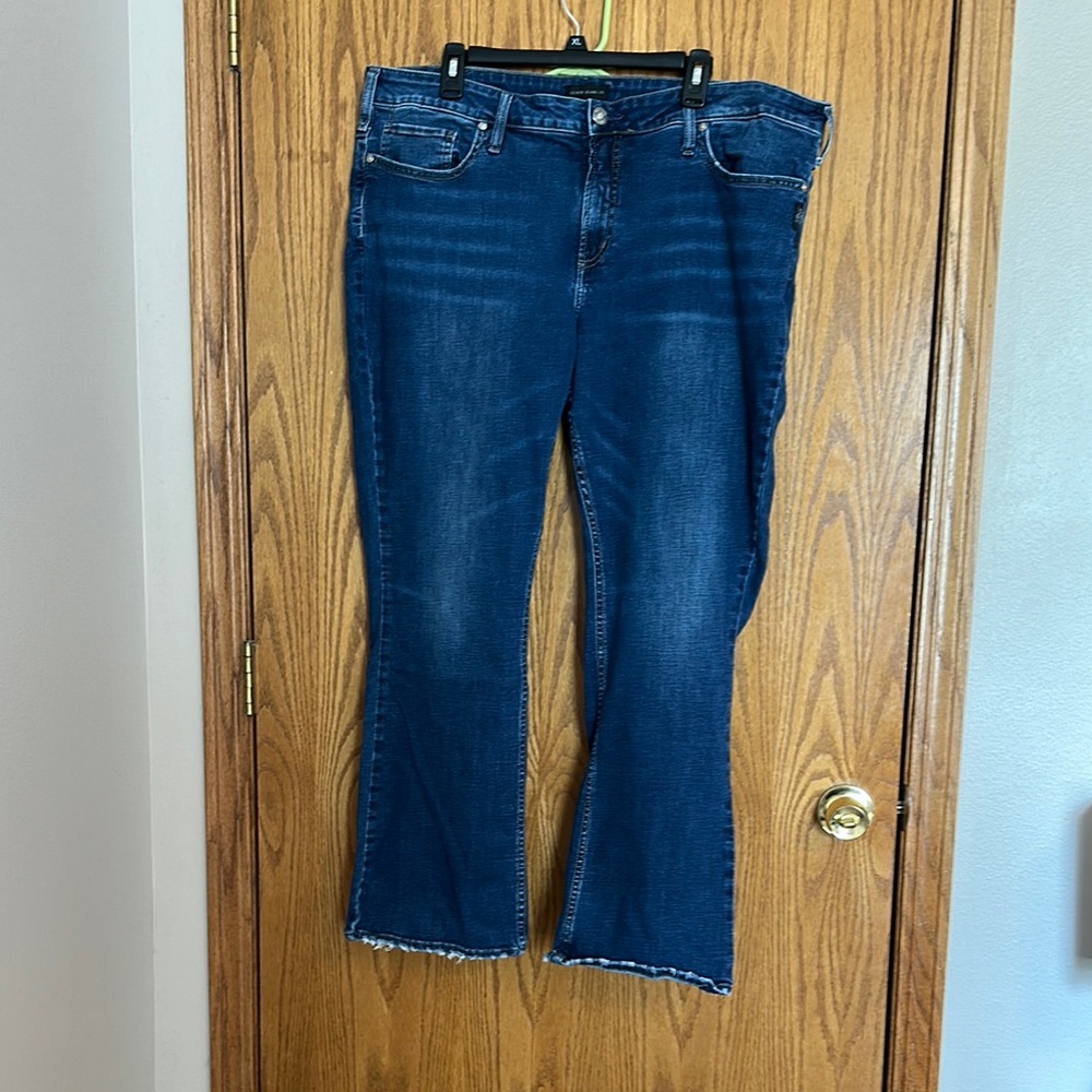 Silver Jeans Dark Blue Flare Leg Denim
